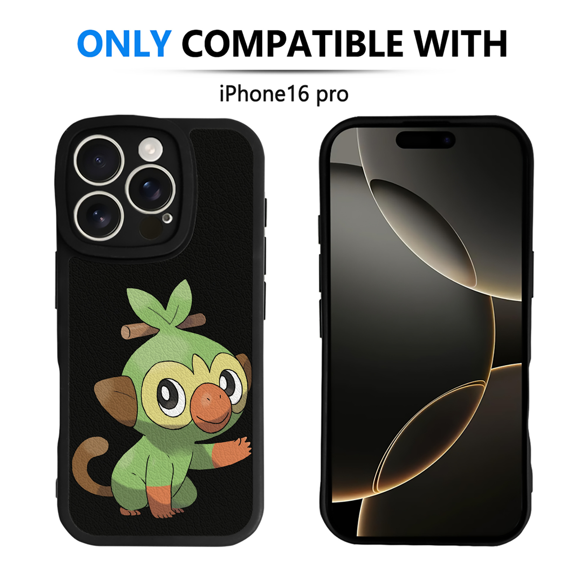 （画像用） ポケットモンスター Pokémon 【iPhone 16シリーズ対応】シリコンスマホケース（レザー調） 材質：シリコン